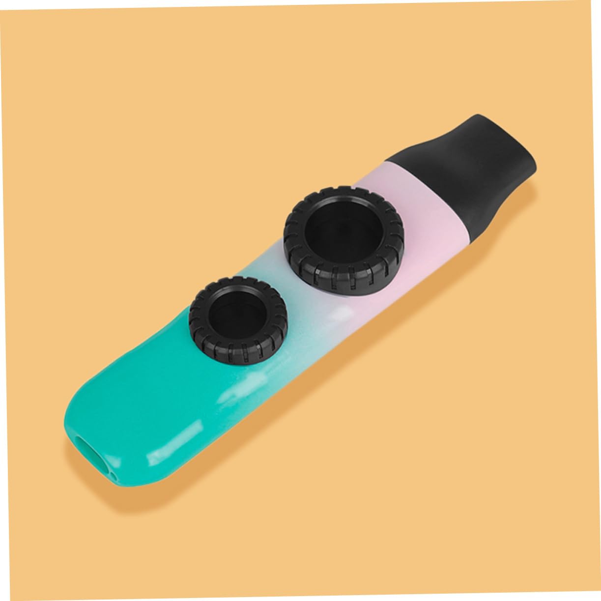 ibasenice 3juegos Kazoo Profesional De Doble Orificio Para Adultos Kazoo Portátil Color Gradiente Con Accesorios Para Acompañar Guitarra Ukelele y Violín