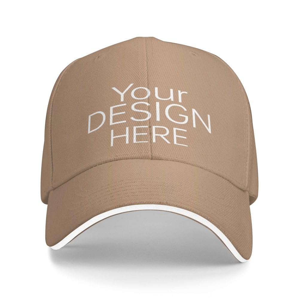 Kyzmz Unisex Leisure Time Natural Kyzmzc Custom Hat For – Wholesale Price Add Your Own Design/Text/Photos, Personalized Baseball Cap, Trucker Hat, Fishing Cap