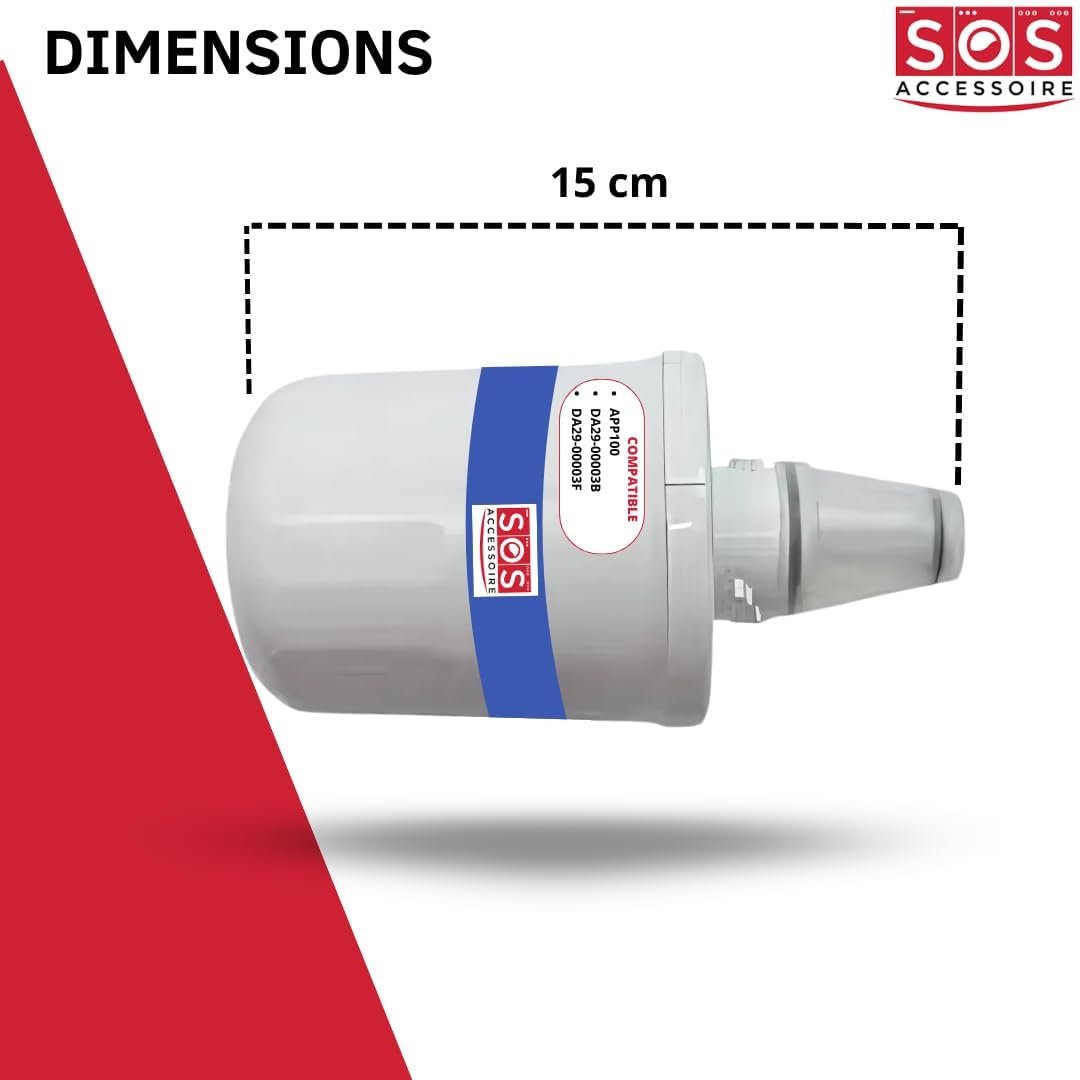 SOS Accesorio - Filtro de agua AQUAPURE / APP100 para frigorífico, congelador Samsung 484000000513, DA29-00003G (7 unidades)
