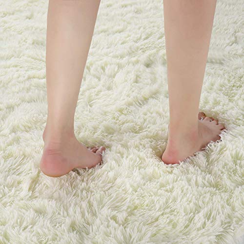 Tapis à poils longs doux pour réchauffer un sol de salon froid