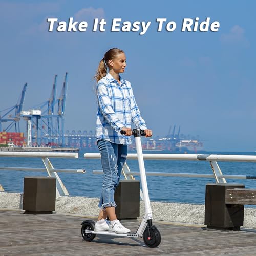 Image of Caroma Electric Scooter Adults,450W Peak Foldable E-Scooter,16 MPH,21 Miles | 3 Speeds & 15 Climb, UL2272 EABS Brake,Smart LED Display Lights, Foldable Frame For Kids 8+, Teens Women Commute Travel