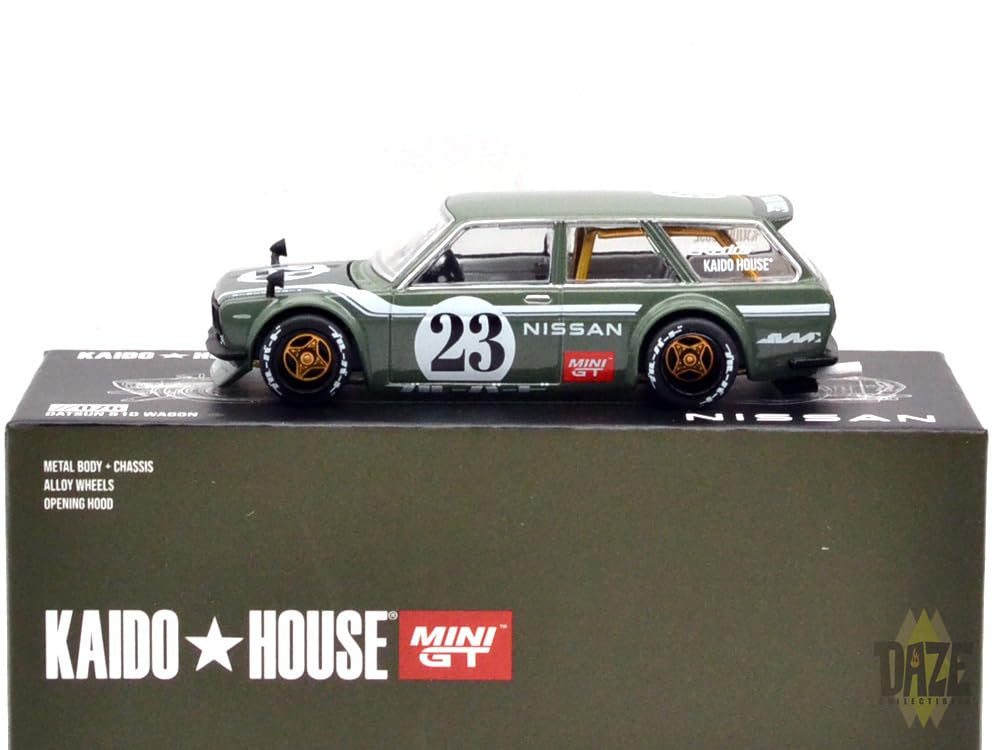 街道 HOUSE ダットサン 510ワゴン フェアレディZ ミニカー Amazon | MINI GT 1:64 Scale Model KAIDO HOUSE DATSUN KAIDO