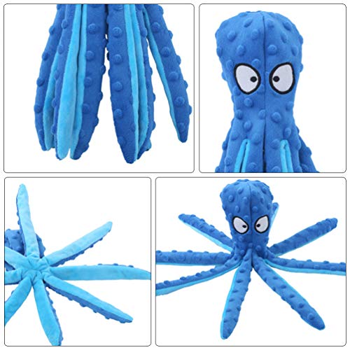 ULTECHNOVO Cachorro Brinquedos Estridentes de Pelúcia Polvo Brinquedo Cachorro Mastigar Dentição Bri