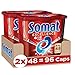 Somat Excellence 4in1 Caps (96 Caps), Spülmaschinentabs in 100 % wasserlöslicher Hülle, Somat Caps für exzellente Reinigung & Glanz