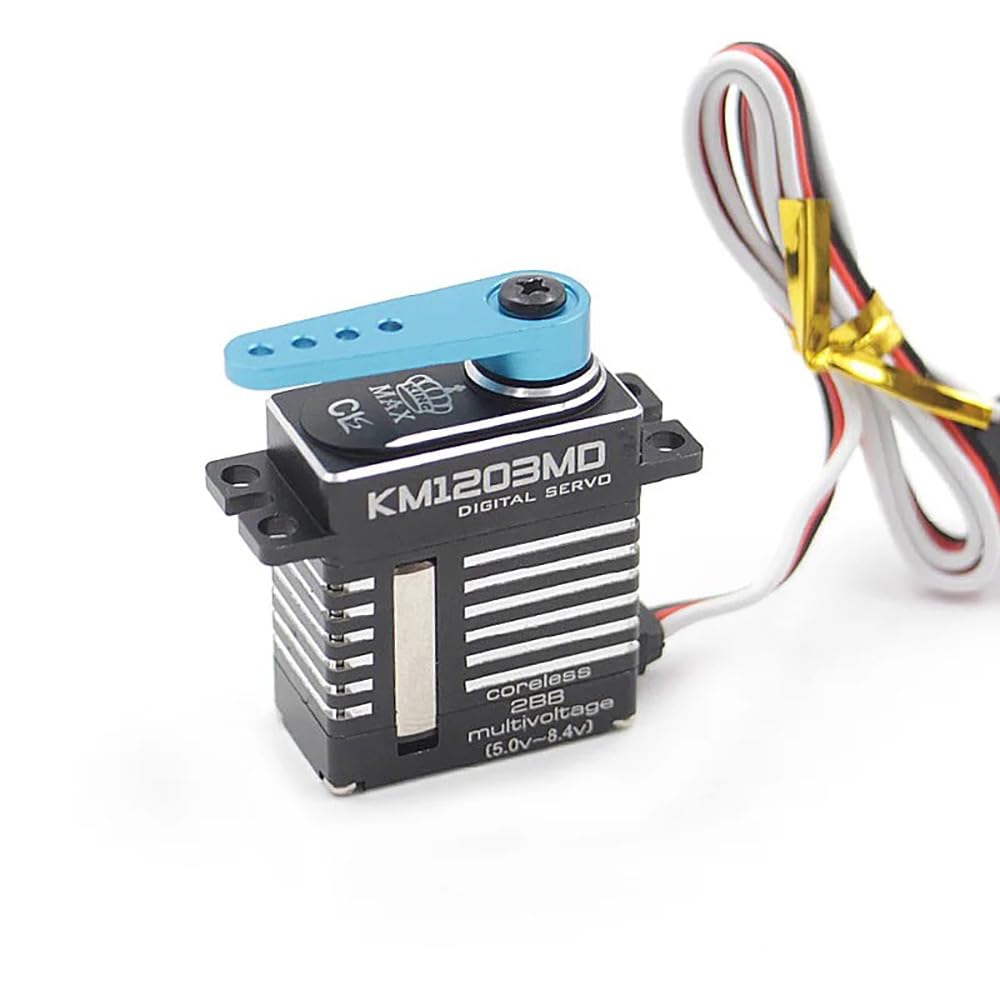 SPARKHOBBY KM1203MD 20g 9kg.cm 34g Metal Case Gear Mini Digital Servo for KINGMAX Servos RC FPV Racing Drone Models 450 Class Heli Tail (1203md and