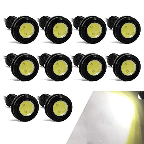 Luces LED Eagle Eye 18mm 9W Luz Diurna Blanca 10pcs miniatura 1