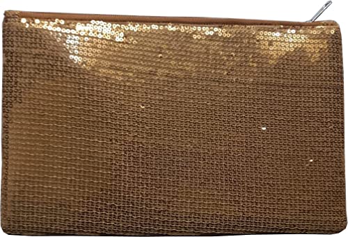 Image of KVR Sequin Polyester Fabrics Clutch Fashion Party Dance Vintage Sparkle purse handbag with Satin lining inside