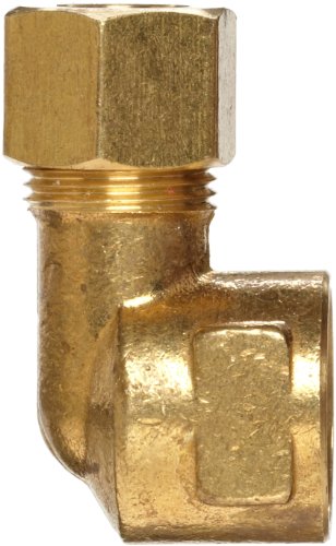 Anderson Metals 50070-0608 Brass Tube Fitting, Elbow, 3/8 Inch Compression X 1/2 Inch Female Pipe thumb #1