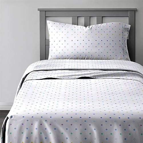 Cgk Unlimited KIDQUEENPOLKAMULTI Kids Polka Dots Queen Sheet Set - Cute 4 Piece Queen Bed Sheets thumb #1