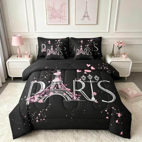 Feelyou ensemble couette Tour Eiffel 7 pièces Paris chic