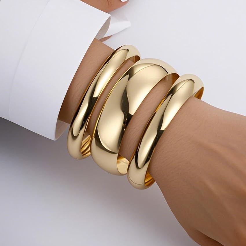Image of Shining Diva Fashion Gold Plated Stylish Kada Bangle Cuff Bracelet for Women & Girls