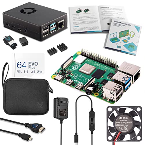 Vilros Raspberry Pi 4 8GB Complete Starter Kit with Fan Cooled He...