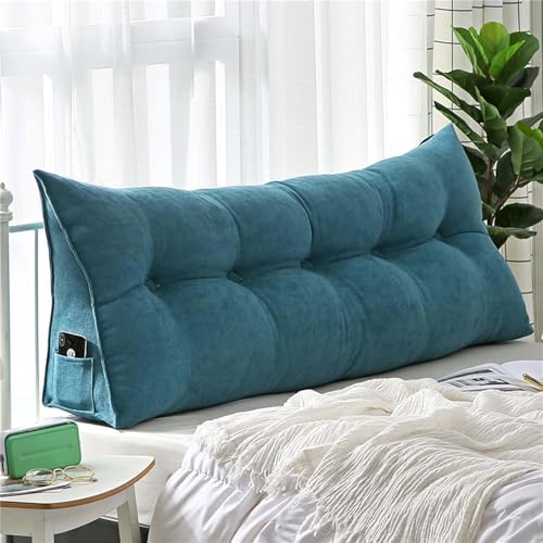 Cojín grande y cómodo para cabecero, almohada suave de apoyo lumbar para camas y sofás, ideal para lectura y maternidad, diseño de cuña de 100 x 50 x 20 cm, perfecto para relajación en el dormitorio