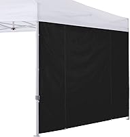 Vista 18 de COOSHADE Instant Canopy SunWall - Toldo de pared lateral de 10 x 10 pies para tienda de campaña desplegable, paquete de 1 pared lateral, color azul