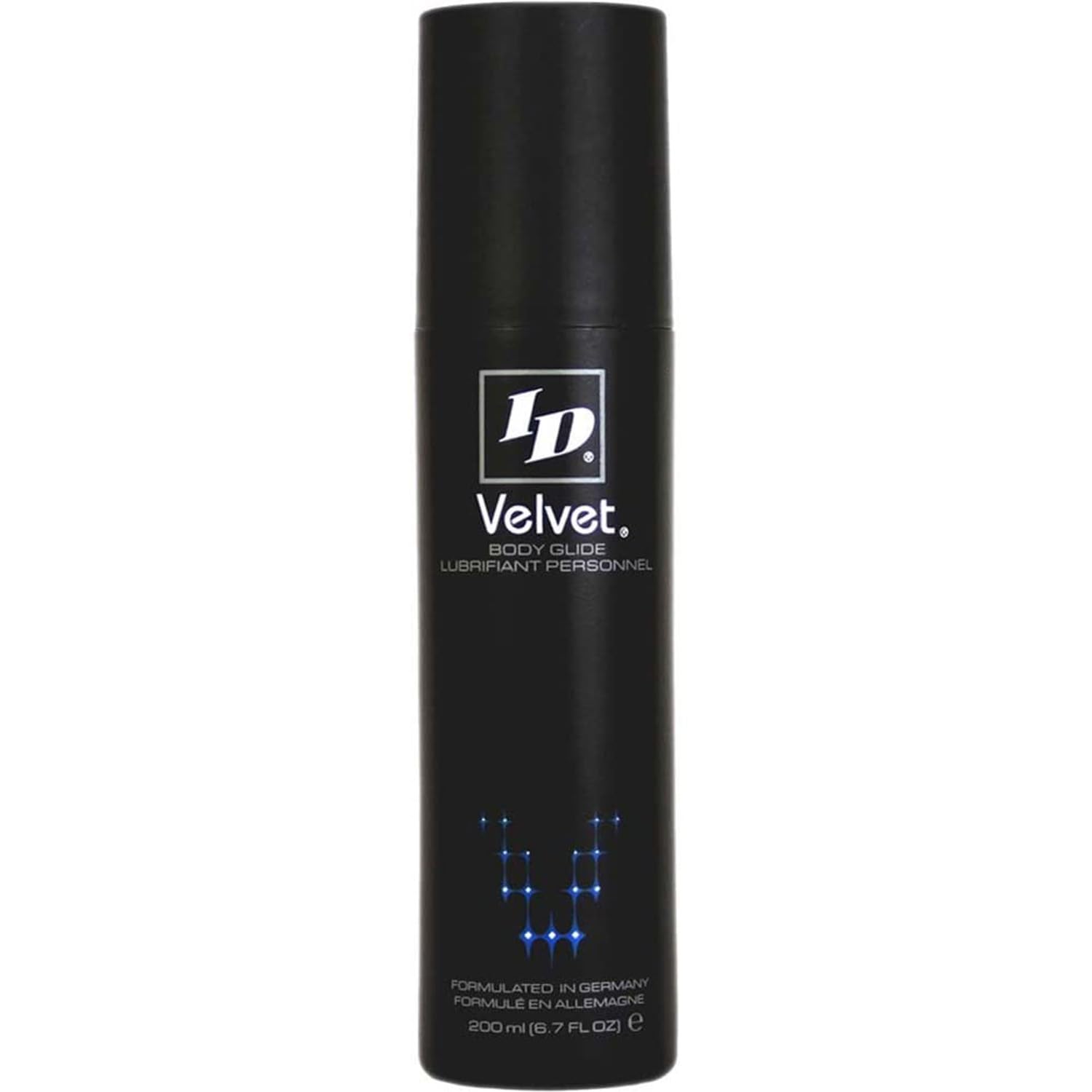 ID Velvet Silicone Based Lube 200ml - Mini Luxury Anal Lube & Personal Lubricant - Long-Lasting, Non-Sticky Silicone Lubricant for Intimate Pleasure by ID 6.7fl.oz