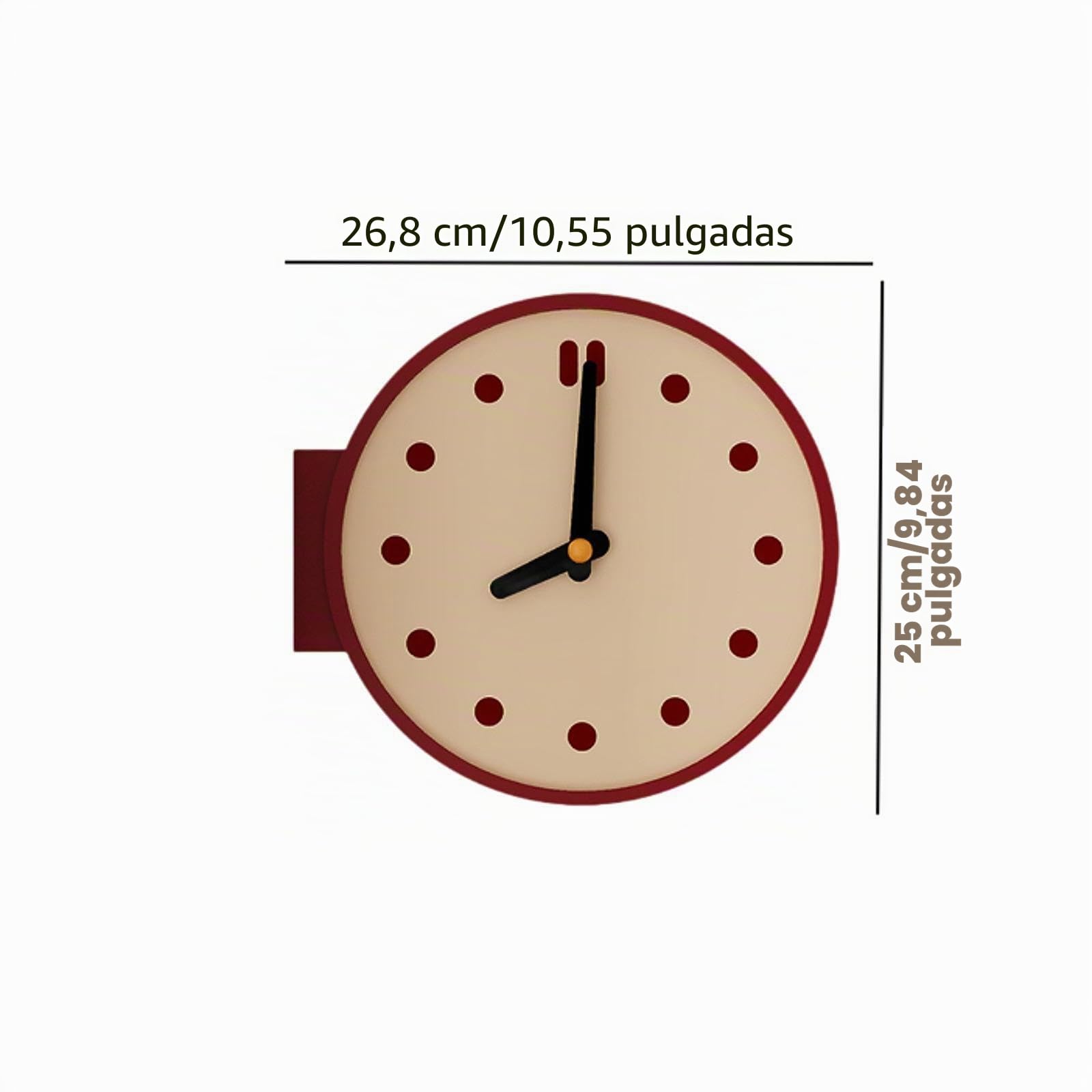 Reloj de Pared de Esquina, Decoración del Hogar, Resistente, Moderno, de Doble Cara, Creativo, de Escritorio