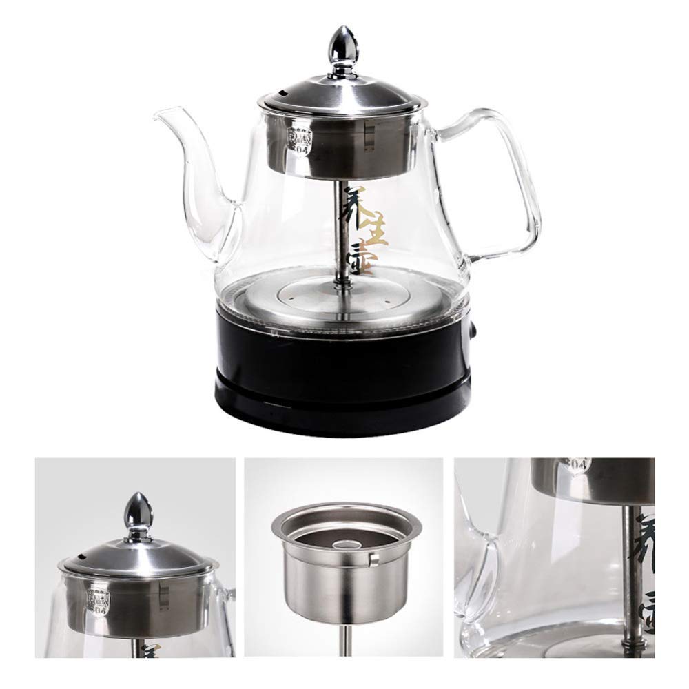 Bouilloire en verre 1L pour l'eau bouillante du thé le matin