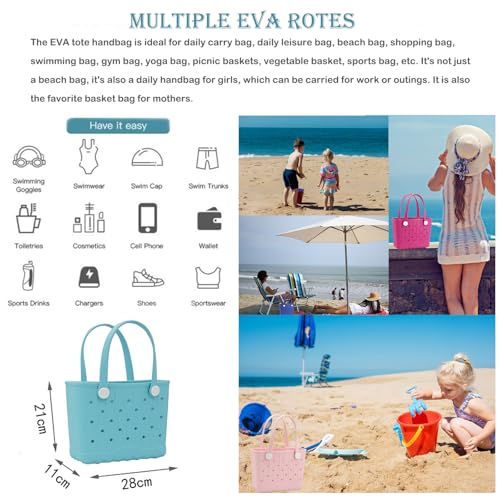 Small EVA Beach Bag Creative Rubber Beach Totes Waterproof Travel Bags Anti-tilting Handbag for Sports Pool BeachYoga2