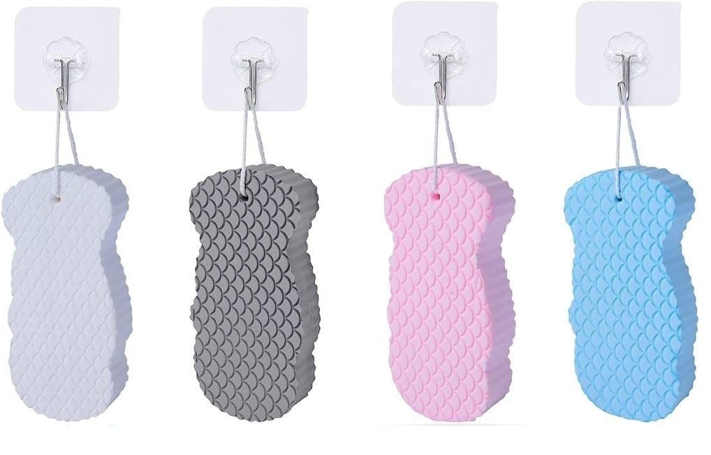 Dekeanshka® Exfoliating Sponge | Asian Bath Sponge For Shower | Japanese Spa Cellulite Massager | Dead Skin Remover Sponge For Body | Face Scrubber for Women and Men-image-39