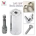 QST Wrench Bushing Set 7-19MM in 1Set Magic Spanner Wrench Universal Socket Adapter Ratchet Wrench Fool inch Sleeve Piece (2in 1)