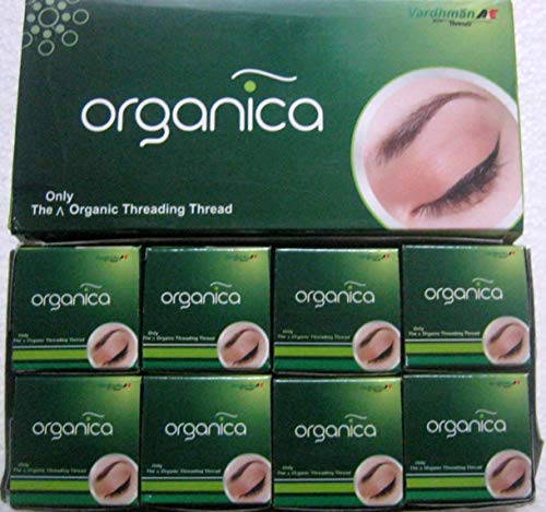 8 Spools x 300m Vardhaman Organica Organic Cotton Eyebrow Threading Thread