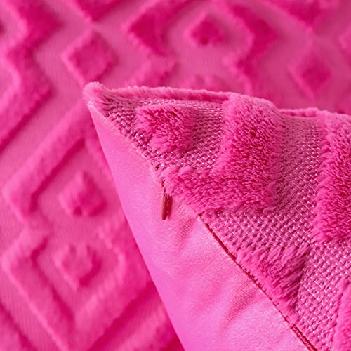 Housse de coussin velours rose vif Artscope pour rénover un canapé terne - 5