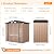 Breezestival 6x4FT Outdoor Storage Shed with Floor Brown