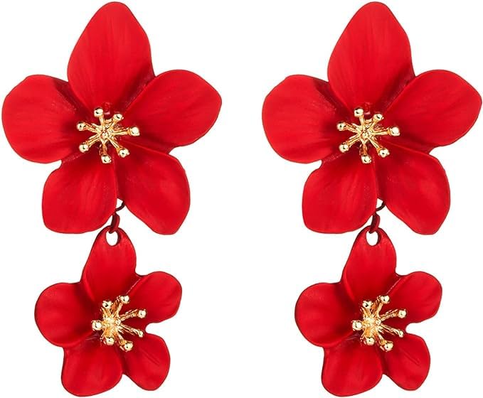 See full amazon price history chart for MIZORRI Double Flower Earrings, Handmade Dangle Earrings for Women, Flower Statement Earrings for Wedding Party Jewelry (Red-2) MIZORRI Double Flower Earrings, Handmade Dangle Earrings for Women, Flower Statement Earrings for Wedding Party Jewelry (Red-2) (B0CL2K5XDM) Amazon Price History, Amazon Price Tracker