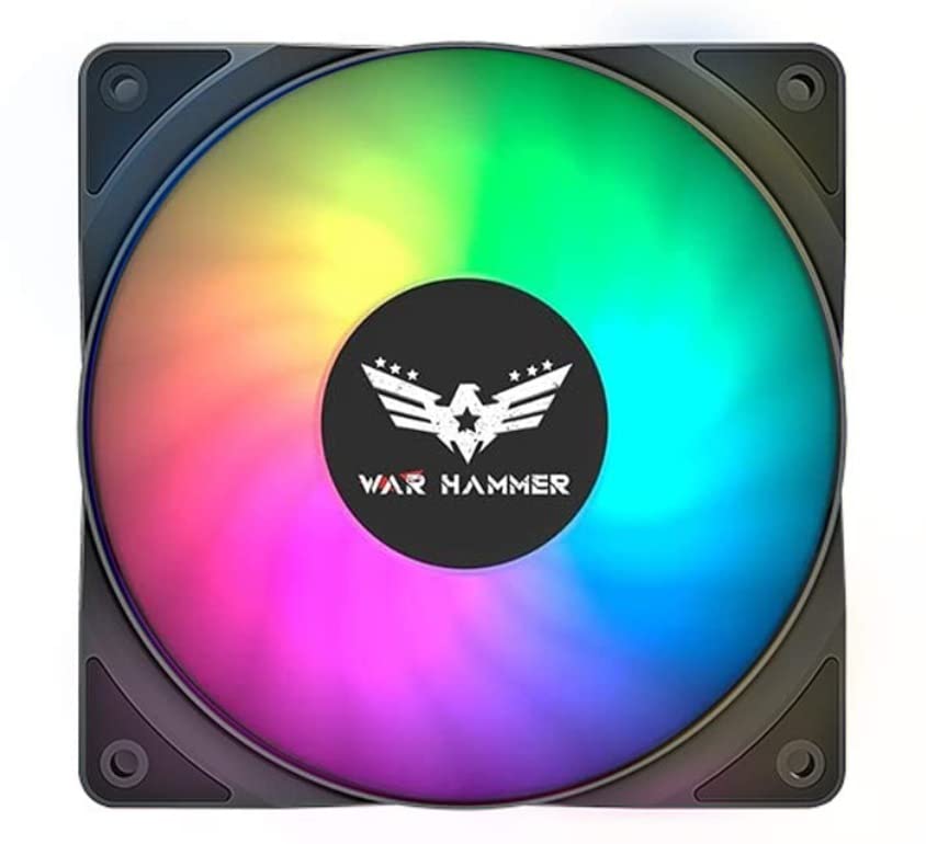 WAR HAMMER Kratos 120 mm Auto RGB Premium 1500 RPM Case Fan/Cooler (1