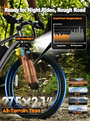 M200 21-Speed Mountain E-Bike