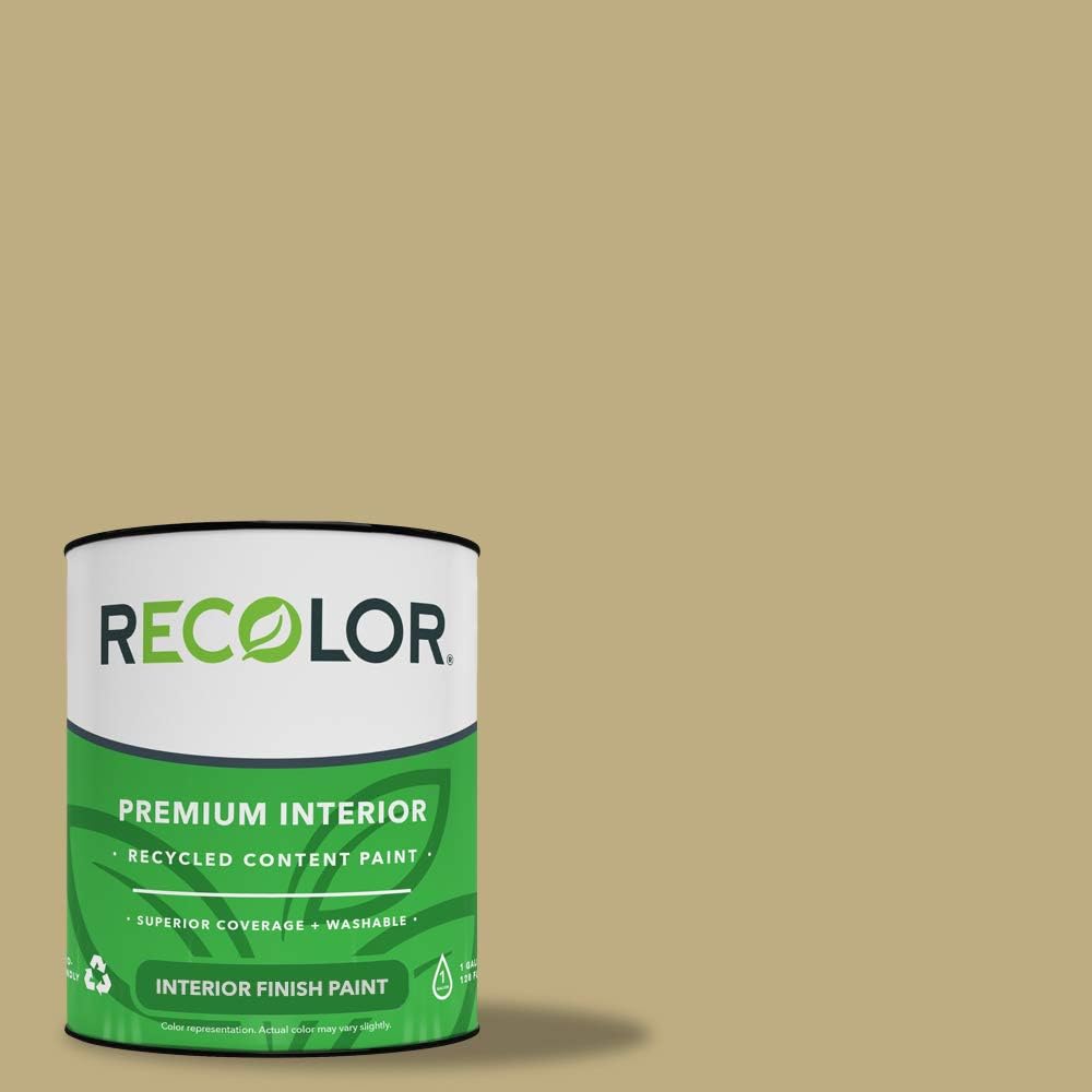 RECOLOR Eco-Friendly Interior Latex Paint, Eggshell Finish, 1 Quart, Burlap