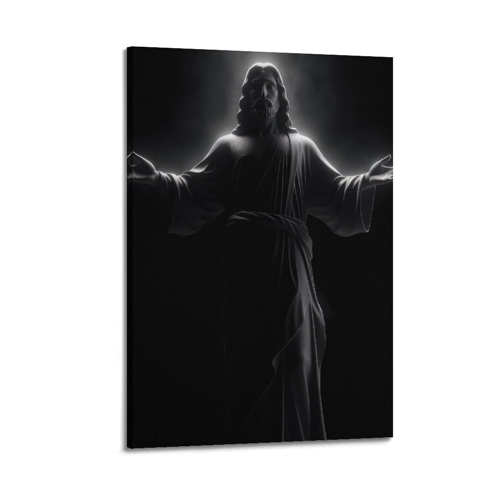 XKUGA Jesus Christ Zen Gothic Art Poster Modern Decorative Canvas Prints - Ideal Wall Art for Family, Man Cave, Game Room, Boys & Girls Bedroom 20x30inch(50x75cm)