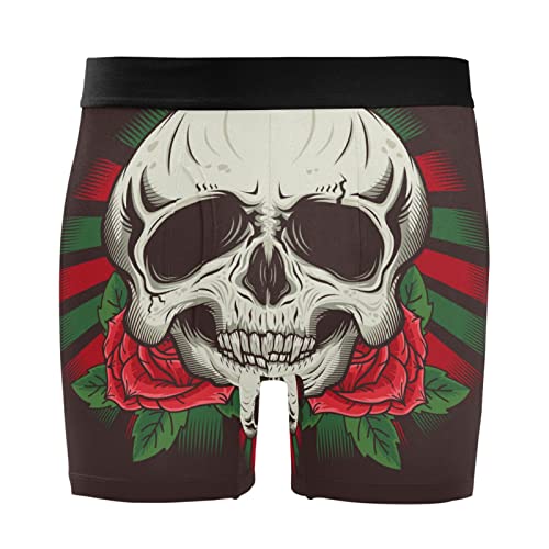 Bóxer para hombre Vnurnrn pack de 2 calzoncillos de calavera de azúcar rosa