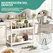Imagen de Estante 2 Niveles Acero PP 30x30x17 cm Organizador Baño Cocina Blanco