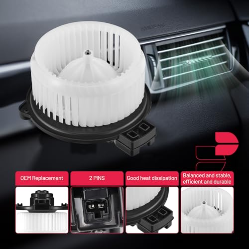 Image of BDFHYK AC Heater Blower Motor Fan 700247 Compatible with Honda Fit 2009 2010 2011 2012 2013 2014,HVAC Blower Motor Assembly Replacement for 79310TF0G01 615-50209 2311783 SK700247 PM9387