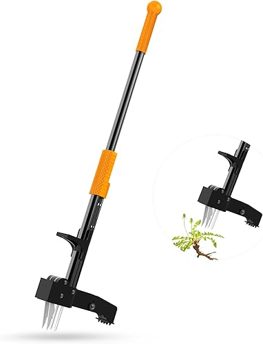 Miniatura 1 de EEIEER Herramienta extractor de malezas, herramientas de desmalezado manual de 40 pulgadas para jardinería, herramienta integrada de eliminación de