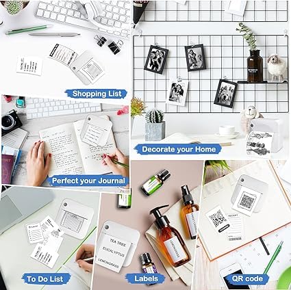 Image of Careflection Mini Pocket Printer,Portable Thermal Printer for Label,Text Memo,Receipt,Sticker,Photo Printers, BT Inkless Printing, Wireless Bluetooth Printer Compatible with iOS and Android (White)
