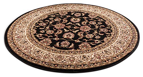 Tapete redondo Well Woven Barclay 160 cm negro miniatura 4