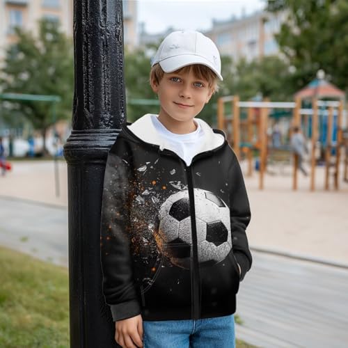 Boys Zip Up Hoodies Kids Cozy Home Sweatshirt Soft Running Warm Long Sleeve Sweatshirts Novelty Top2
