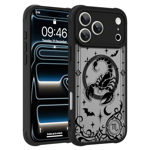 Coque iPhone 17 Pro MagSafe Scorpion zodiaque noir