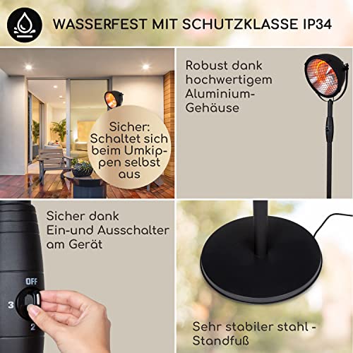 Blumfeldt Heatspot Terrassenheizstrahler für Außenbereiche