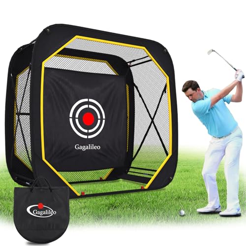 Gagalileo Pop Up Golf Practice Net 6X6X3FT Hitting Cage with Target