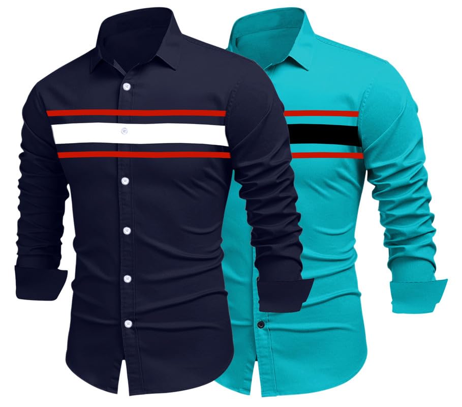 Image of FINIVO FASHION Men's Solid Regular Fit Shirt