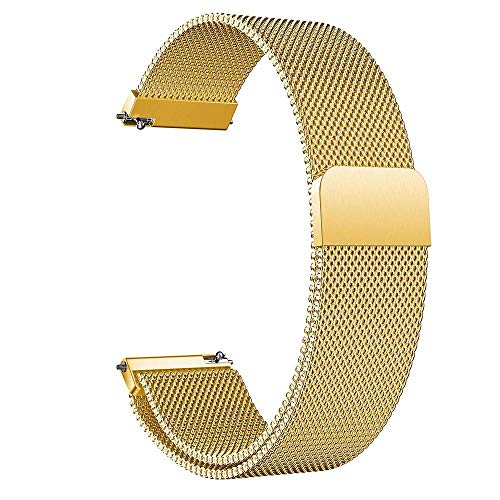 Watch Strap 14mm 16mm 18mm 20mm 22mm 24mm Metal Stainless Steel Loop Mesh Watch Bracelet Strap with Quick Release Pins S61 for Men and Women