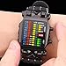 MINILUJIA Men Cool Digital Watch Binary Time LED Display Waterproof with Rubber Band Unique Creative Fashion Sport Wristwatches One PCS (Black)