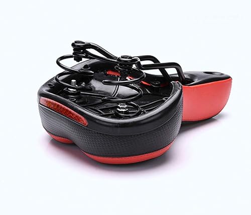 Miniatura 9 de BESPORTBLE Asiento de bicicleta Comfort de repuesto para silla de montar de bicicleta de espuma viscoelástica, acolchado ancho y suave, cojín para