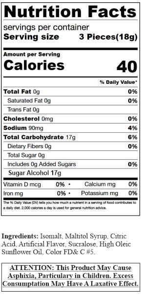 Miniatura 2 de SweetGourmet Botones de limón sin azúcar Arcor caramelo duro a granel  1 libra