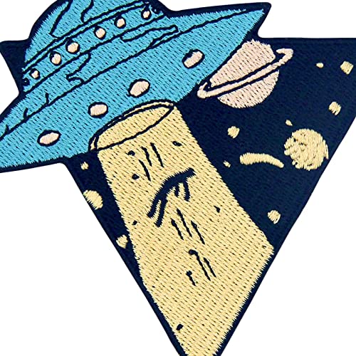 Rocking Planet RP863R Ufo Loser Collector Get In X File Patch Alien Badge Embroidered Biker Applique Iron thumb #1
