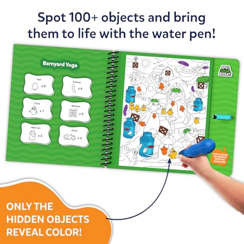 Image of Skillmatics Reusable Search & Find Book - Water Spotter, Mess-Free, Fun Learning Activity, Animals, Travel Toy, Gifts for Boys & Girls Ages 4, 5, 6, 7, 8