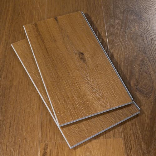 12” Cut Sample Luxury Vinyl Plank Flooring | DIY Click Installation, 20 Mil Wear Layer, Waterproof and Scratch Resistant LVP | Brenwick Base